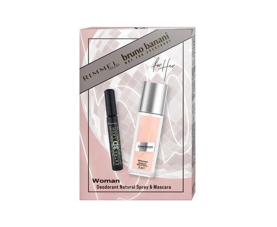 Bruno Banani Woman Dárková sada Deodorant 75 ml a řasenka Rimmel 8 ml 75ml Dāvanu komplekti