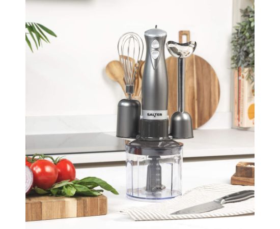 Salter EK2827GUNMETALFVDE  Cosmos 3 in 1  Blender Set Blenderi un Chopperi