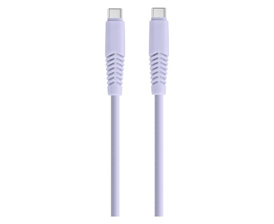 Кабель Setty USB-C - USB-C, 1,5 м, 2,1 А, KSC-C-1.529, сиреневый Дата USB-кабели