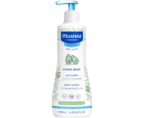Mustela, Hydra Bebe, Avocado, Hydrates, Body Lotion, Body, 500 ml Ķermeņa kosmētika