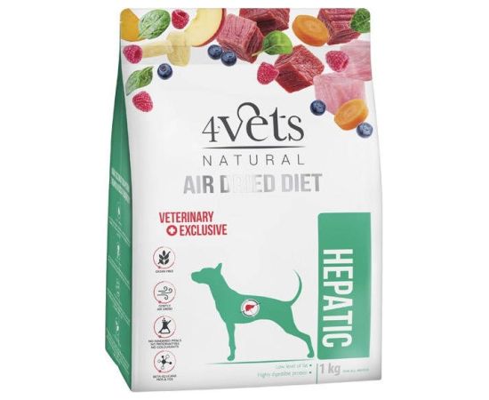 4VETS Natural HEPATIC karma suszona dla psa 1kg Suņu barība
