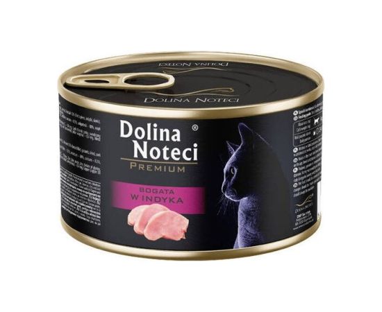 DOLINA NOTECI Premium Rich in turkey - wet cat food - 185g Консервы кошек