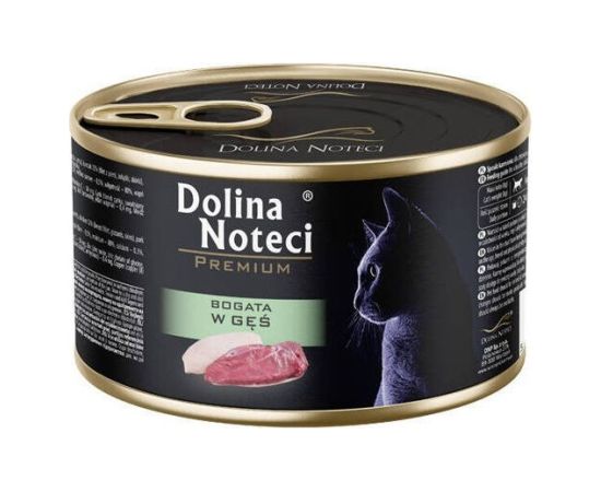 DOLINA NOTECI Premium Rich in goose - wet cat food - 185g Консервы кошек