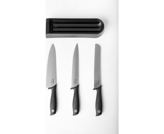 BRABANTIA Atvilktņu nažu bloks un naži Tasty+, Dark Grey - 123023 Машины для мороженого