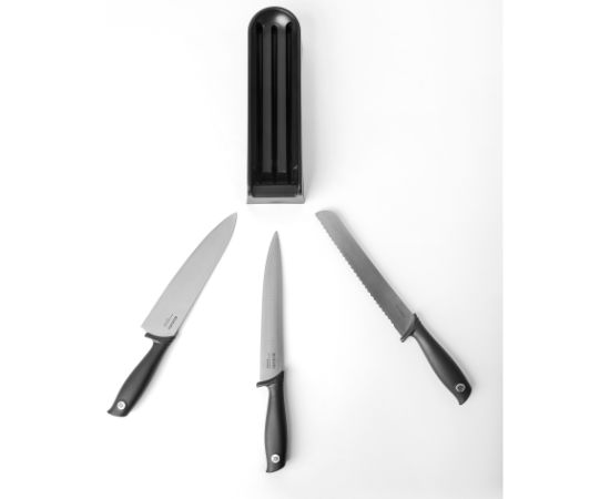 BRABANTIA Atvilktņu nažu bloks un naži Tasty+, Dark Grey - 123023 Машины для мороженого