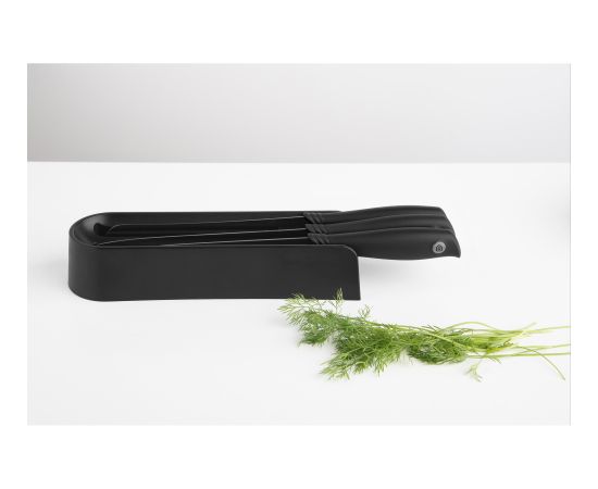 BRABANTIA Atvilktņu nažu bloks un naži Tasty+, Dark Grey - 123023 Машины для мороженого