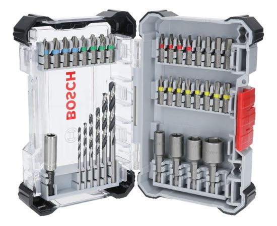 Urbju un skrūvgriežu uzgaļu komplekts Bosch Extra Hard; HSS; Hex1/4''; 35 gab. Аксессуары для дрелей