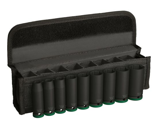 Uzgriežņu galviņu komplekts Bosch PRO IMPACT; 1/2''; 10-27 mm; 77 mm; 9 gab. Mehāniskie instrumenti