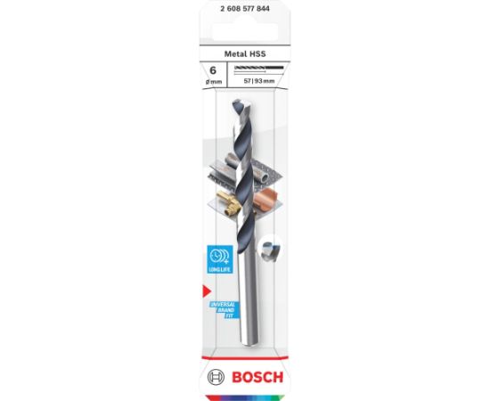 Metāla urbis Bosch PointTeQ; HSS; 6x57x93 mm Аксессуары для дрелей