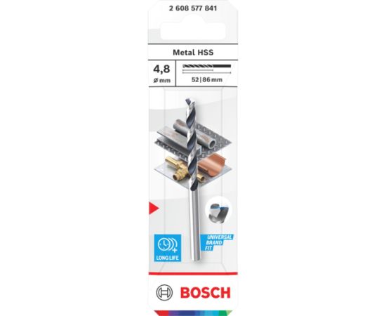 Metāla urbis Bosch PointTeQ; HSS; 4,8 mm Аксессуары для дрелей