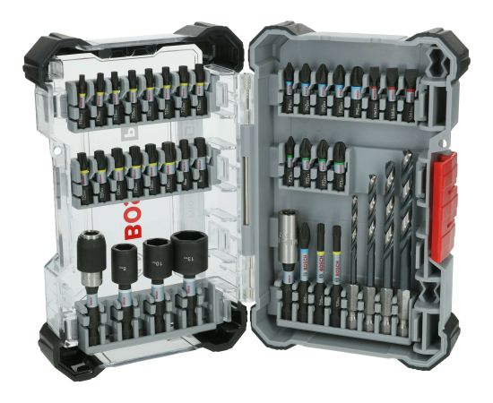 Urbju un skrūvgriežu uzgaļu komplekts Bosch PRO; 40 gab. Аксессуары для дрелей