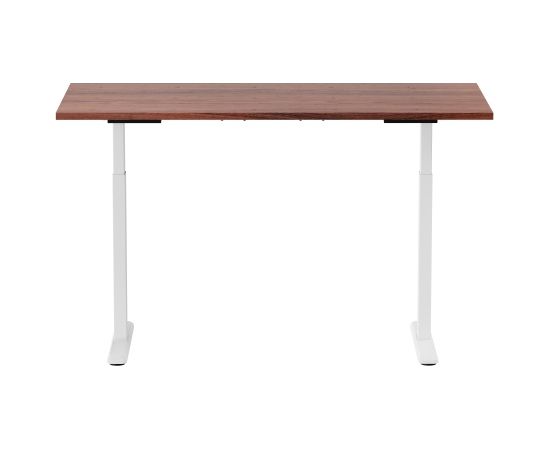 Adjustable Height Table Up Up Bjorn White, Table top L Dark Walnut Biroja galdi