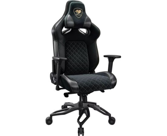 Cougar Gaming Krzesło biurowe Cougar COUGAR CGR-T2F-GLB Uniwersalny fotel dla gracza Wyściełane siedzisko tapicerowane Czarny Новости, мебель, дом