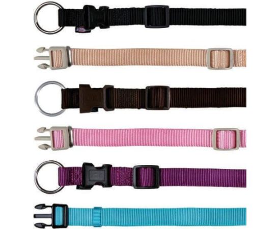 Trixie OBROŻA NYLON 30-45cm/15mm CZARNA Citas preces