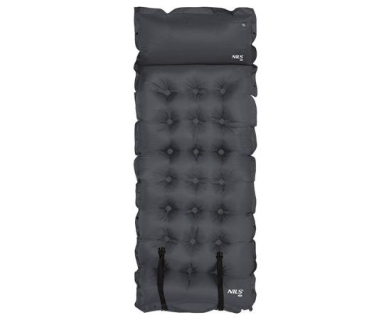 Pašpiepūšošais paklājiņš NC4018 SELF-INFLATING MAT DARK GREY NILS CAMP Šūpuļtīkli