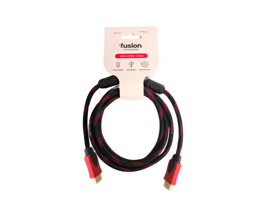 Fusion HDMI kabelis v2.0 | 4K | 3m sarkans HDMI vadi
