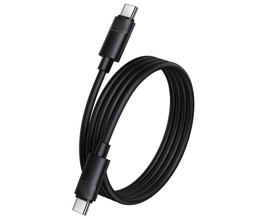 Borofone kabelis BX123 Leya no Type C uz Type C | PD 60W| 3A| 1 m | melns Data USB kabeļi