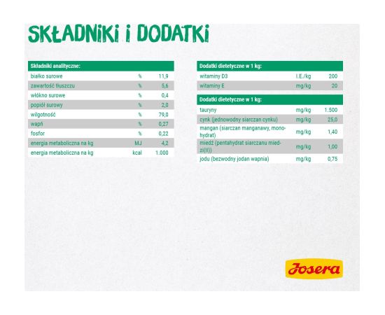 JOSERA Fillet chicken with duck - wet cat food - 70 g Kaķu konservi