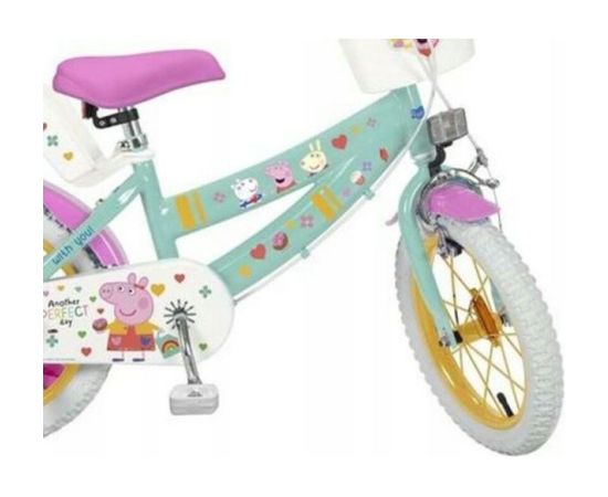 Children's bicycle Toimsa 12” Swinka Peppa green Детские велосипеды