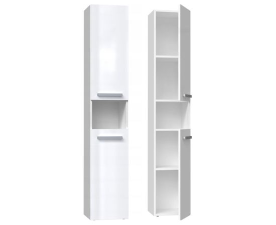 Top E Shop Bathroom cabinet NEL I 31x30x174 cm, white, glossy Новинки Для дома и сада 