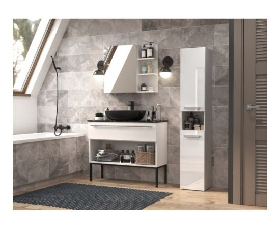 Top E Shop Bathroom cabinet NEL I 31x30x174 cm, white, glossy Новинки Для дома и сада 