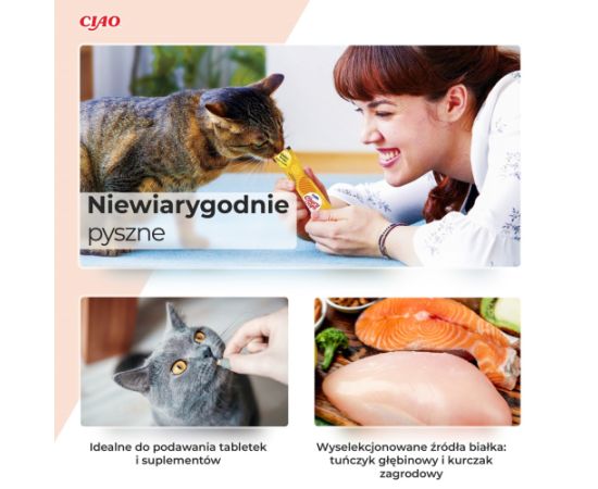 INABA Churu Pops Chicken - cat treats - 4x15 g Сухой корм для кошек