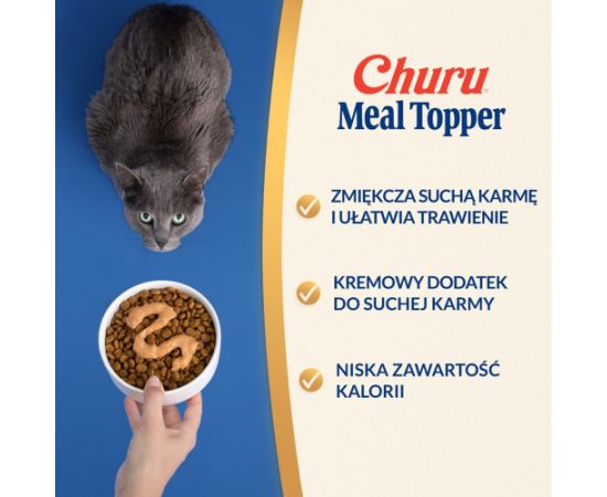 INABA Churu Meal Topper Tuna with salmon - cat treats - 4 x 14g Kaķu sausā barība