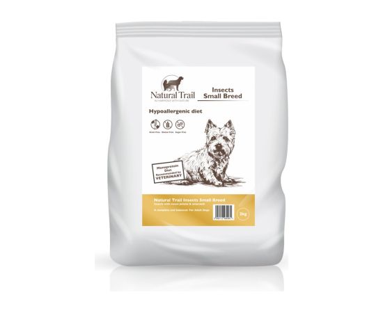 NATURAL TRAIL Insect Small Breed Hypoallergenic Diet - Dry Dog Food - 2 kg Suņu barība