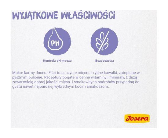 JOSERA Chicken fillet with veal - wet cat food - 70 g Kaķu konservi