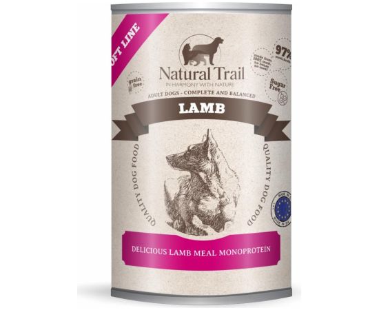 NATURAL TRAIL Lamb Soft Line - wet dog food - 400g Suņu barība