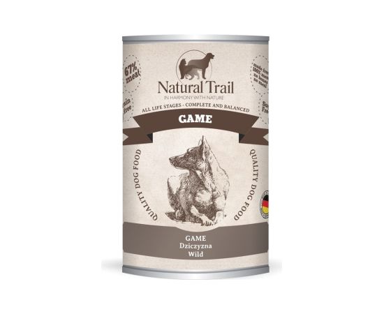 NATURAL TRAIL Game Meat - Wet Dog Food - 400 g Suņu barība