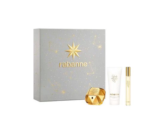 Paco Rabanne Lady Million Dárková sada EDP 50 ml, tělové mléko 100 ml a miniaturka EDP 10 ml 50ml Dāvanu komplekti