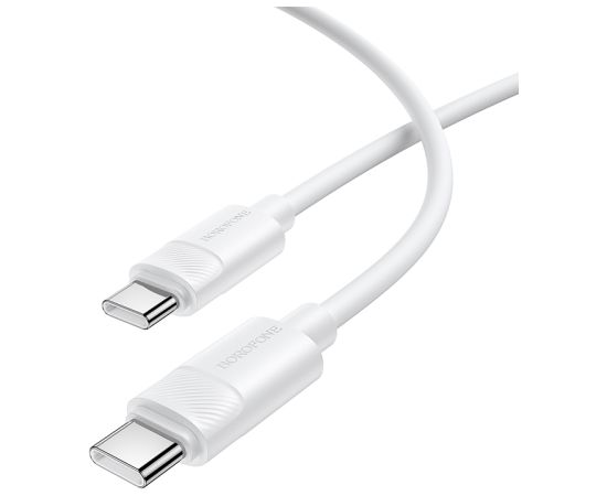 OEM Borofone kabelis BX123 Leya | no Type C  uz Type C  | PD 60W | 3A | 1 m | balts Data USB kabeļi