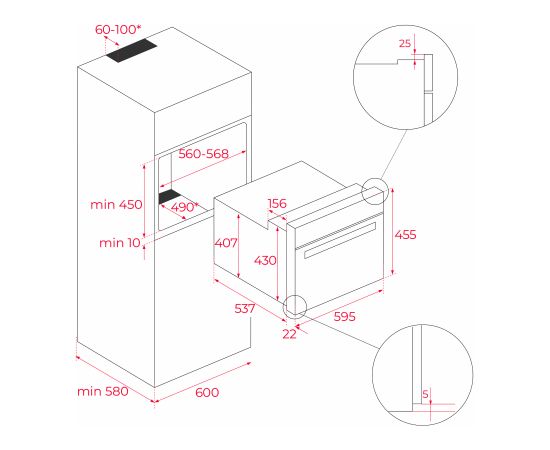 Built-in compact oven Teka Крупная бытовая техника