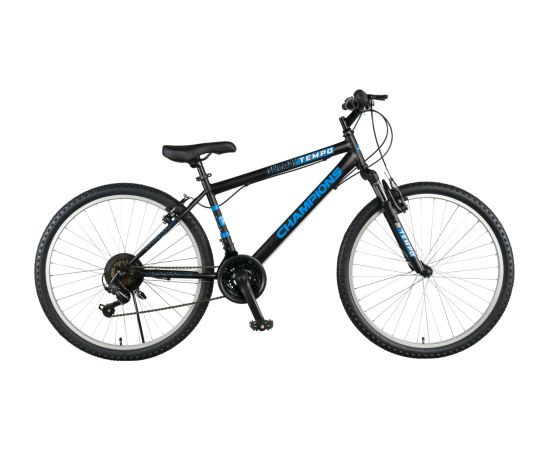 Kalnu velosipēds Champions 26 Tempo (TMP.2606) melns/zils (16) Горные велосипеды (MTB)