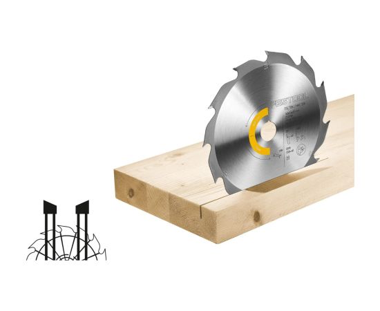 Griešanas disks kokam Festool 578580; 160x20x1,6 mm; Z12; 25° Zāģripas