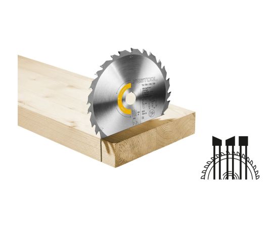 Griešanas disks kokam Festool 578585; 160x20x1,6 mm; Z25; 13° Zāģripas