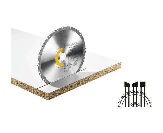 Griešanas disks kokam Festool 578586; 160x20x1,6 mm; Z35; 10° Zāģripas