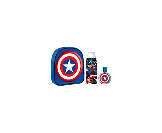 Fragrances For Children Captain America Gift set EDT 50 ml, backpack and shower gel 300 ml 50ml Парфюмерные наборы