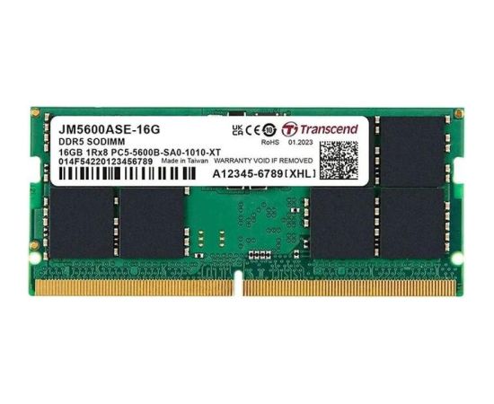TRANSCEND 16GB JM DDR5 5600 SO-DIMM 1Rx8 Оперативная память (RAM)