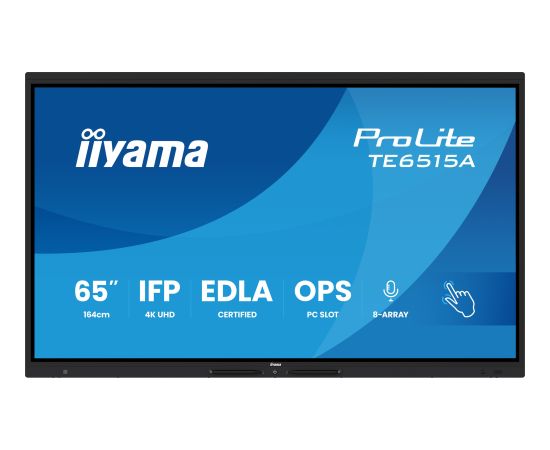 IIYAMA TE6515A-B1AG 65inch UHD IPS Industriālie monitori IPS / DSP / Public / Info Displays