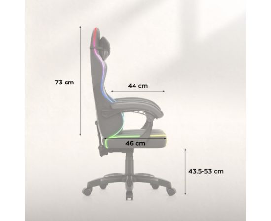 Krzesło biurowe Huzaro Huzaro Force 2.7 RGB Black Новости, мебель, дом