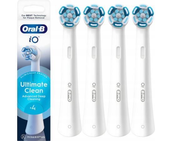 Końcówka Oral-B iO Ultimate Clean White 4 szt. Uzgaļi elektriskajām zobu birstēm