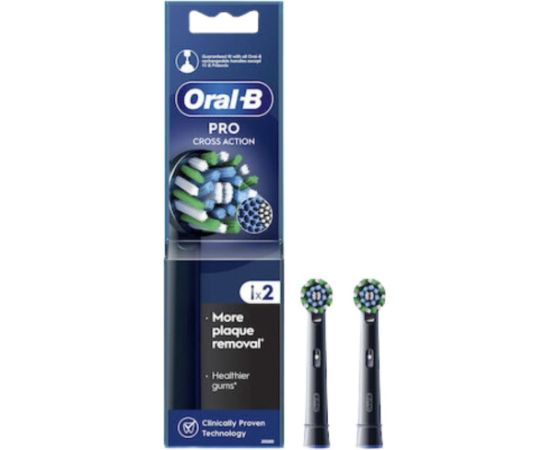 Braun Końcówki do szczoteczki Oral-B EB50BRB-2 Pro CrossAction black Uzgaļi elektriskajām zobu birstēm
