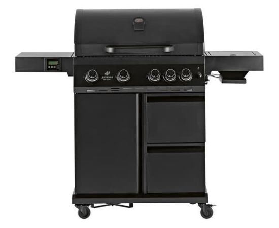 Landmann Cool Black 4.1 maxX Grill ogrodowy gazowy 18.6 kW 76 cm x 41 cm Новинки Для дома и сада 