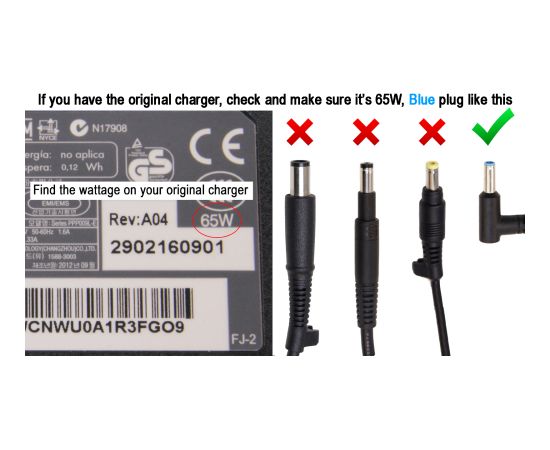 Genuine Original HP 1T4J2AV 19.5V 3.34A AC Power Adapter Charger Новинки Компьютерная техника