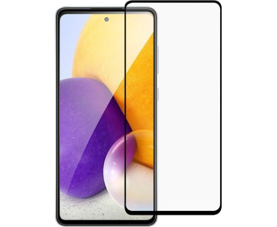 Fusion full glue 9D aizsargstikls pilnam ekrānam Samsung A546 Galaxy A54 5G melns Ekrānu aizsardzība