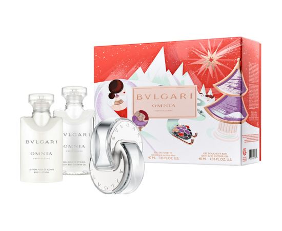 Xmas 2022 Set Bvlgari: Omnia Crystalline, Eau De Toilette, For Women, 40 ml + Omnia Crystalline, Hydrating, Body Lotion, 2 pcs, 40 ml Dāvanu komplekti