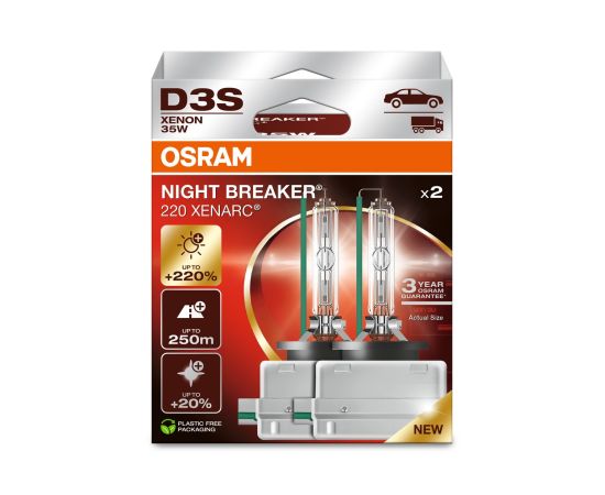 OSRAM D3S Spuldžu komplekts 35W 12V NB LASER+220% NEXT GEN. Автомобильные лампы