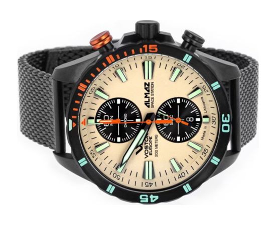 Vostok Europe Almaz Chronograph 6S11-320C677BRBK Rokas pulksteņi 